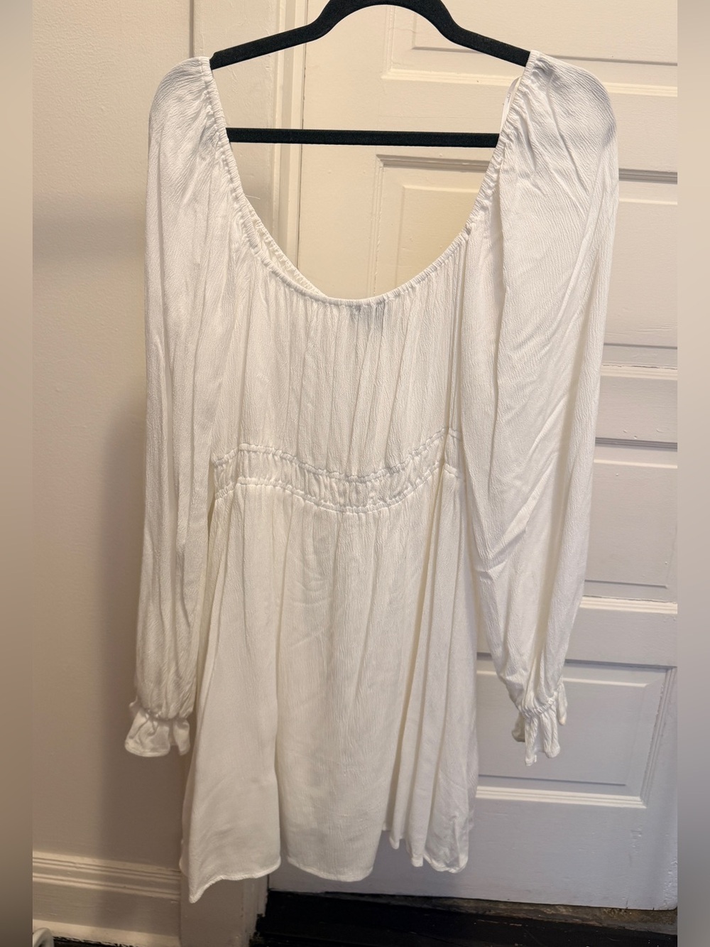 Lulu's White Textured Off-Shoulder Top - Picture 5 of 6